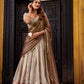 Dupion Silk Zari Weaving Work Lehenga