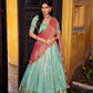 Dupion Silk Zari Weaving Work Lehenga