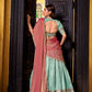 Dupion Silk Zari Weaving Work Lehenga