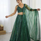 Sehen Sie umwerfend aus in diesem wunderschönen cremefarbenen Lehenga-Set