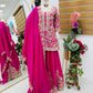 New Designer Party Top Sharara & Dupatta Set