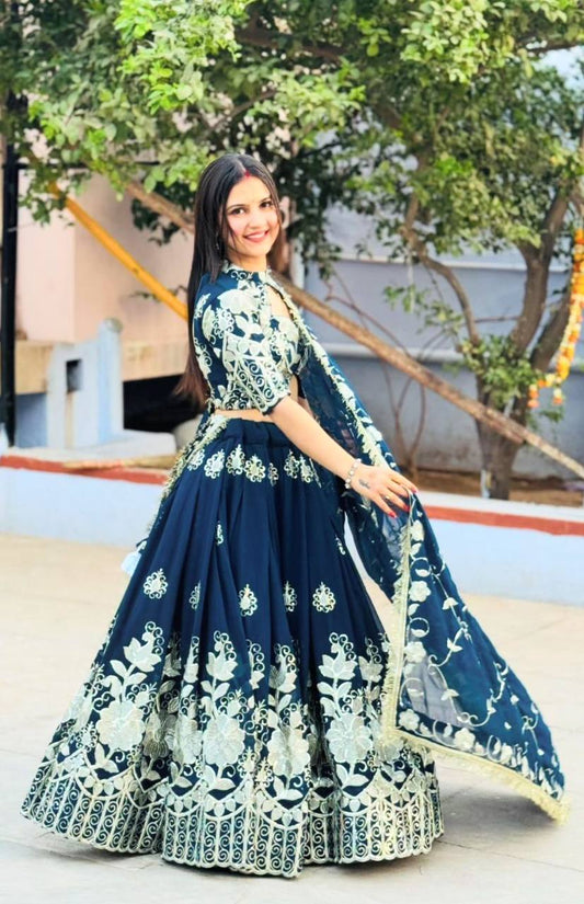 Fox Georgette Launching New Festival Lehenga Choli