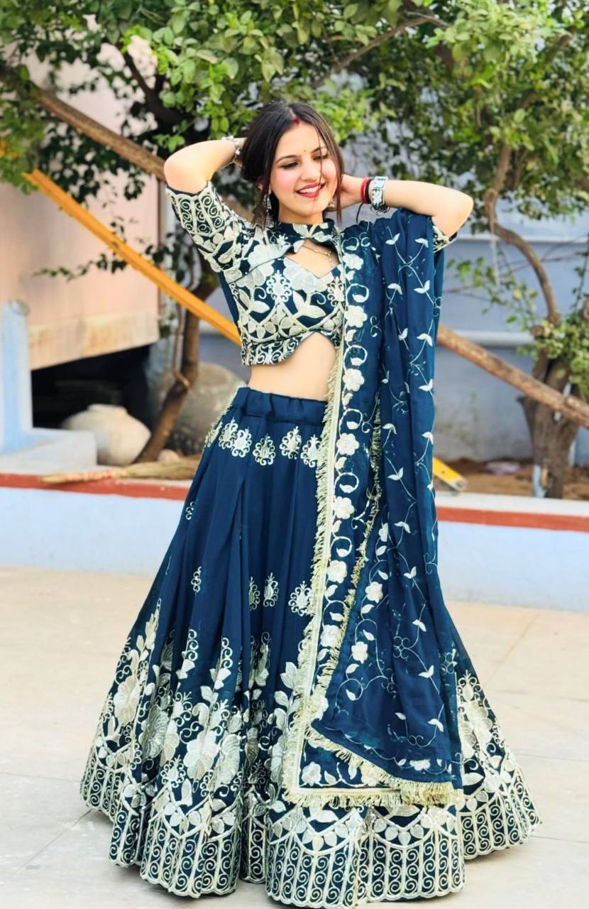 Fox Georgette Launching New Festival Lehenga Choli