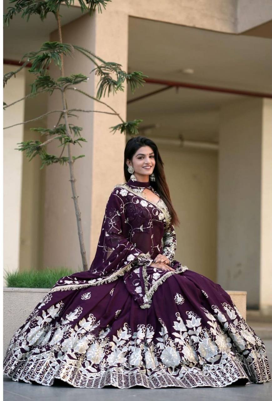 Fox Georgette Launching New Festival Lehenga Choli