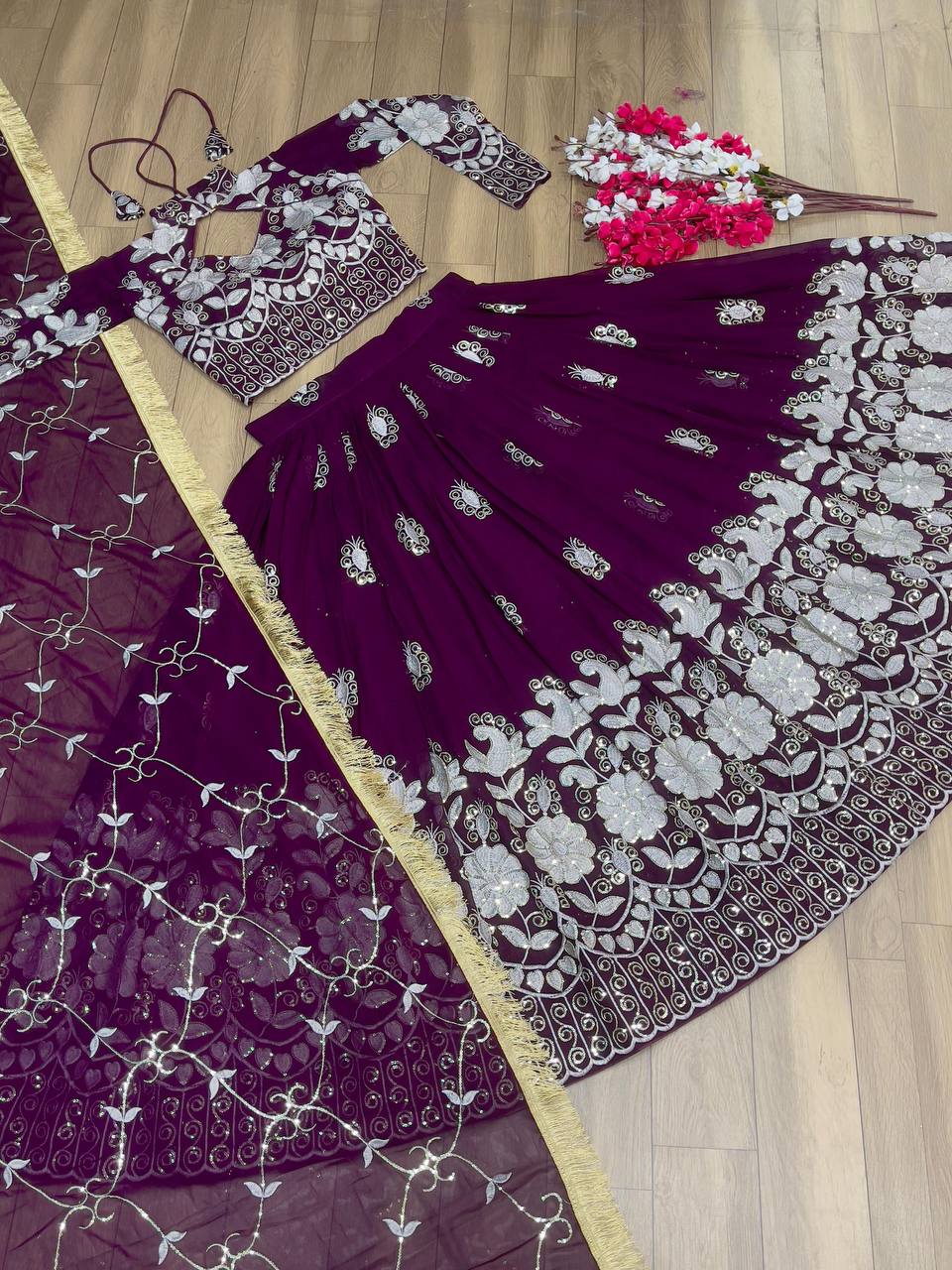 Fox Georgette Launching New Festival Lehenga Choli