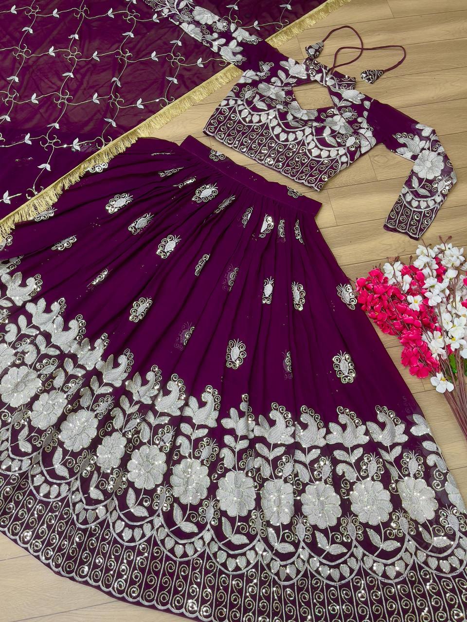 Fox Georgette Launching New Festival Lehenga Choli