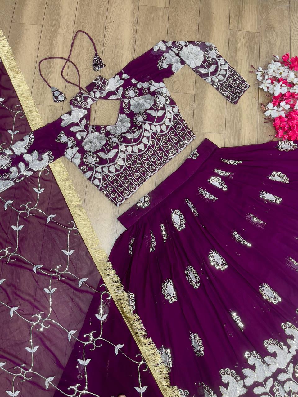 Fox Georgette Launching New Festival Lehenga Choli