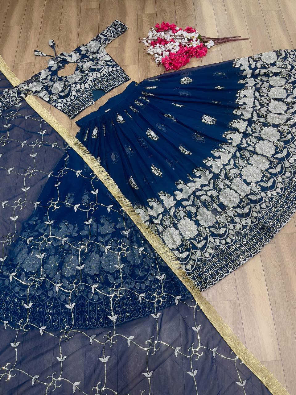 Fox Georgette Launching New Festival Lehenga Choli