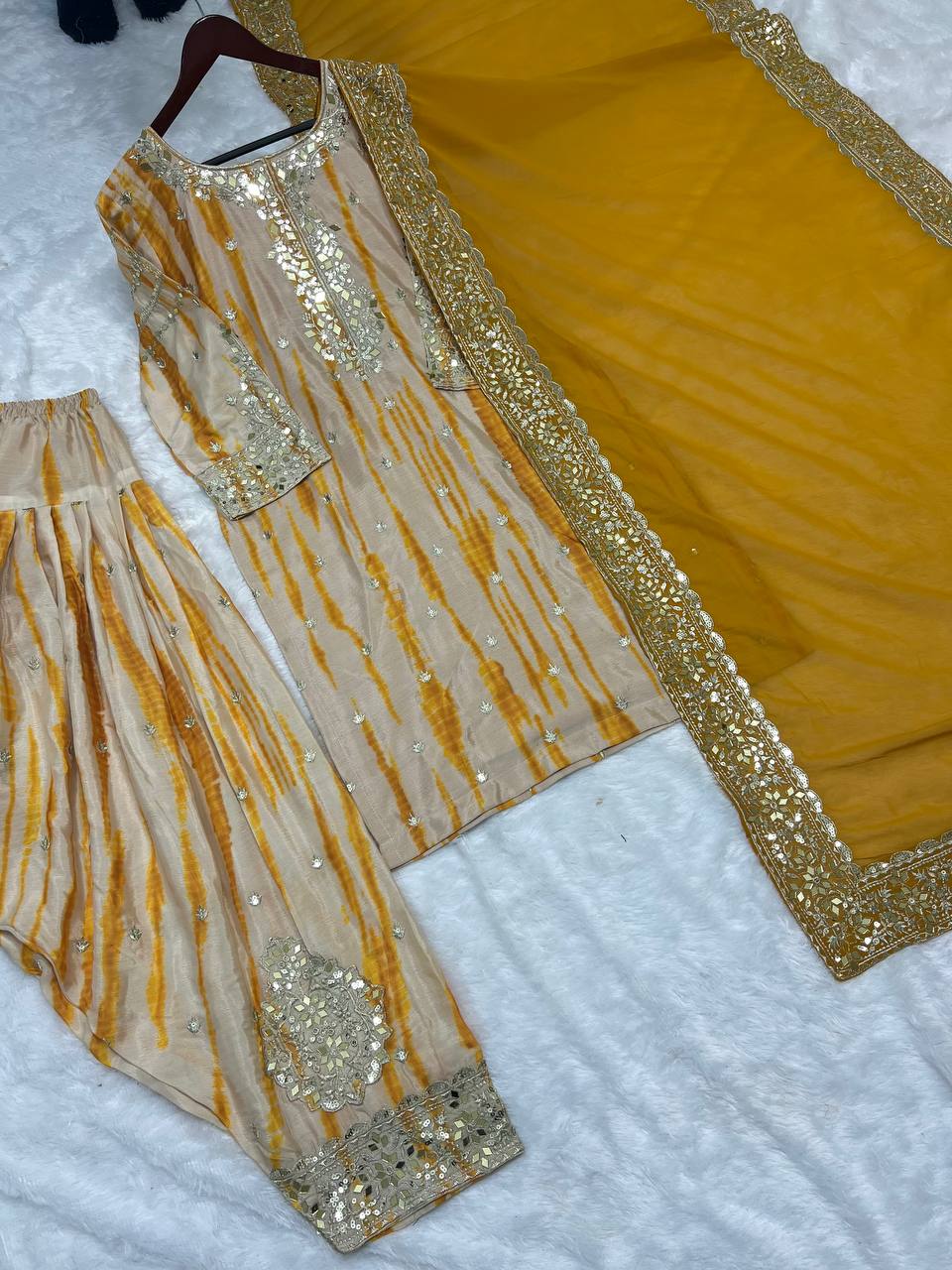 New Ready-made Collection With Pure Chinnon Silk Suit