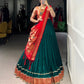 Vichitra Silk Zari Weaving With Lace Border Lehenga