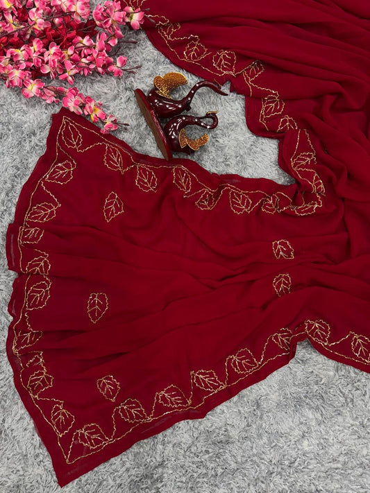 Sari en soie KHADI ORGANZA épais