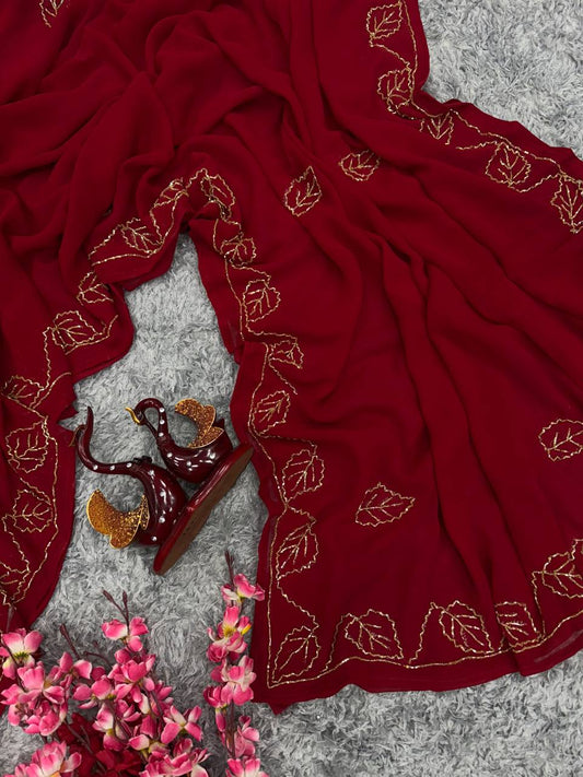 Sari en soie KHADI ORGANZA épais