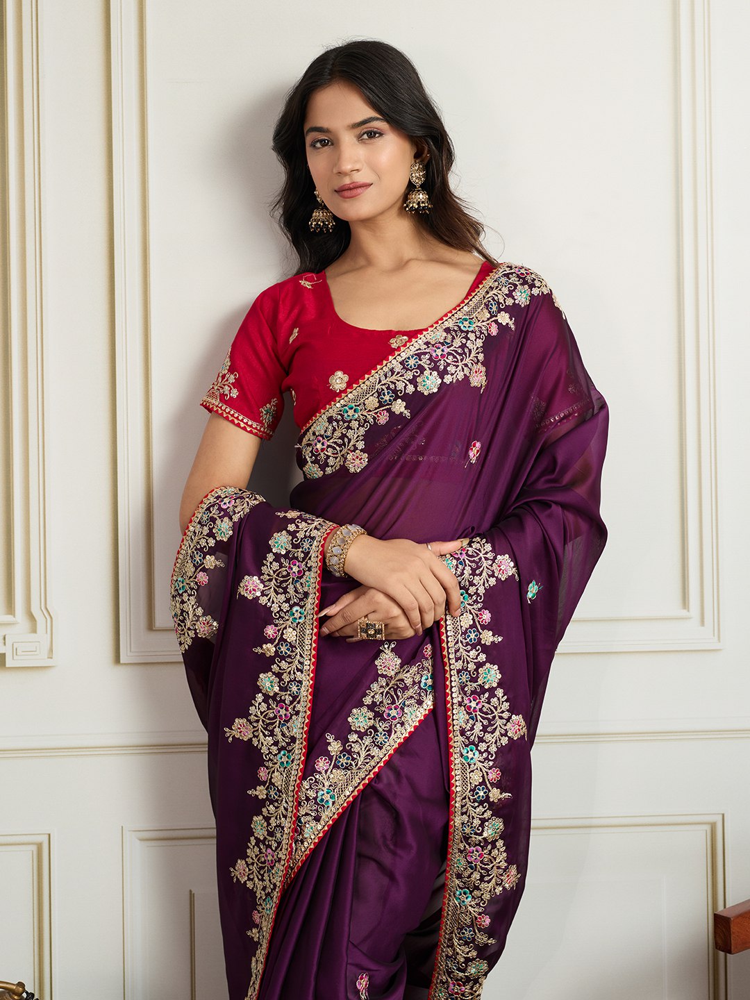 Party Wear Soft Rangoli Silk Saree