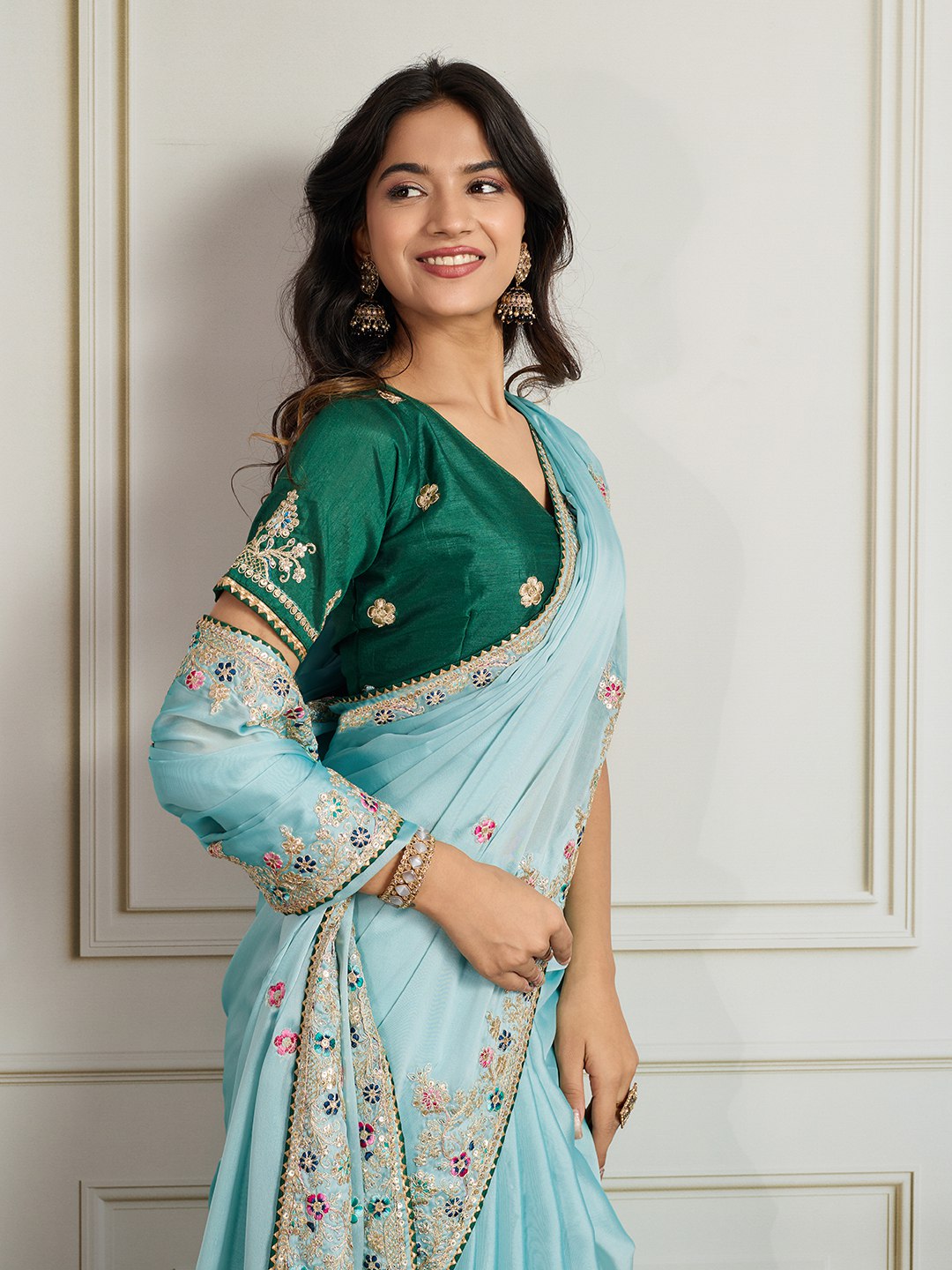 Party Wear Soft Rangoli Silk Saree