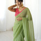 sparkle silk ready to wear saree with adjustable hooks