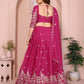 Star Georgette Embroidery Work Lehenga Choli