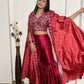 Einführung eines 4 Meter ausgestellten Lehenga mit Paillettenstickerei und Cut-Work
