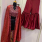 Einführung eines 4 Meter ausgestellten Lehenga mit Paillettenstickerei und Cut-Work