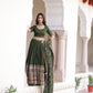 Vichitra Silk With Heavy Sequins & Thread Embroidered work Lehenga