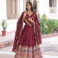 Vichitra Silk With Heavy Sequins & Thread Embroidered work Lehenga