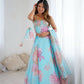 Sehen Sie umwerfend aus in diesem wunderschönen cremefarbenen Lehenga-Set