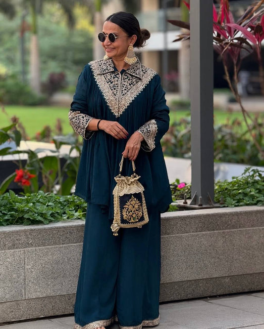 2-Piece Stylish Ensemble Includes a well fitted top and coordinated bottom