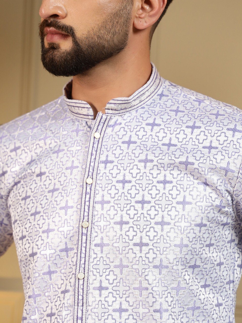 Heavy Jacquard Presenting Men's Kurta Pyjama
