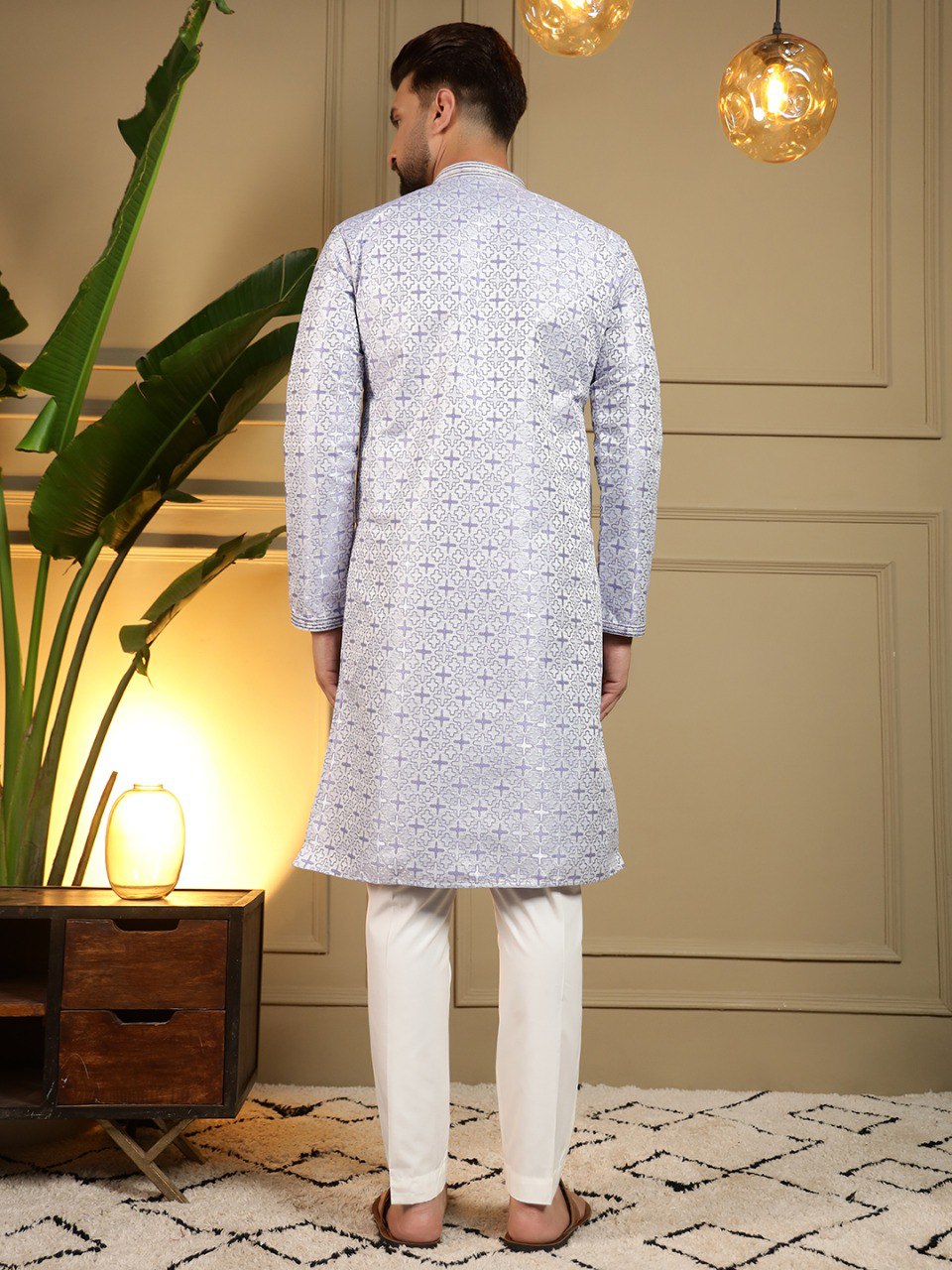 Heavy Jacquard Presenting Men's Kurta Pyjama