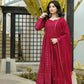PREMIUM READYMADE KALI-CUT ANARKALI SUIT SET [3 PIS]
