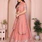 Star Georgette Embroidery Work with Cutwork Border Lehenga
