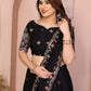 Star Georgette Embroidery Work with Cutwork Border Lehenga