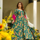 Digital printed Jimmy organza silk suit