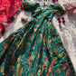 Digital printed Jimmy organza silk suit