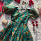 Digital printed Jimmy organza silk suit
