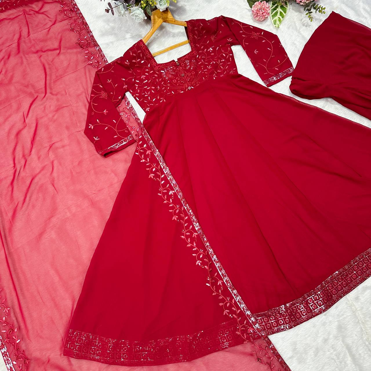 PREMIUM READYMADE ANARKALI SUIT SET