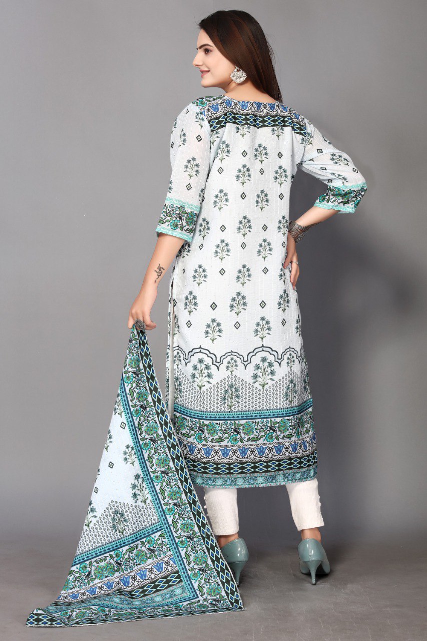 New Launching Light Colour Digital Print Hit Kurti & Dupata