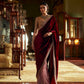 Wedding Bridal 9000 velvet + net saree with sequins Saree