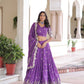Vichitra Silk With Sequins & Zari Multi Embroidered work Lehenga