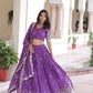 Vichitra Silk With Sequins & Zari Multi Embroidered work Lehenga