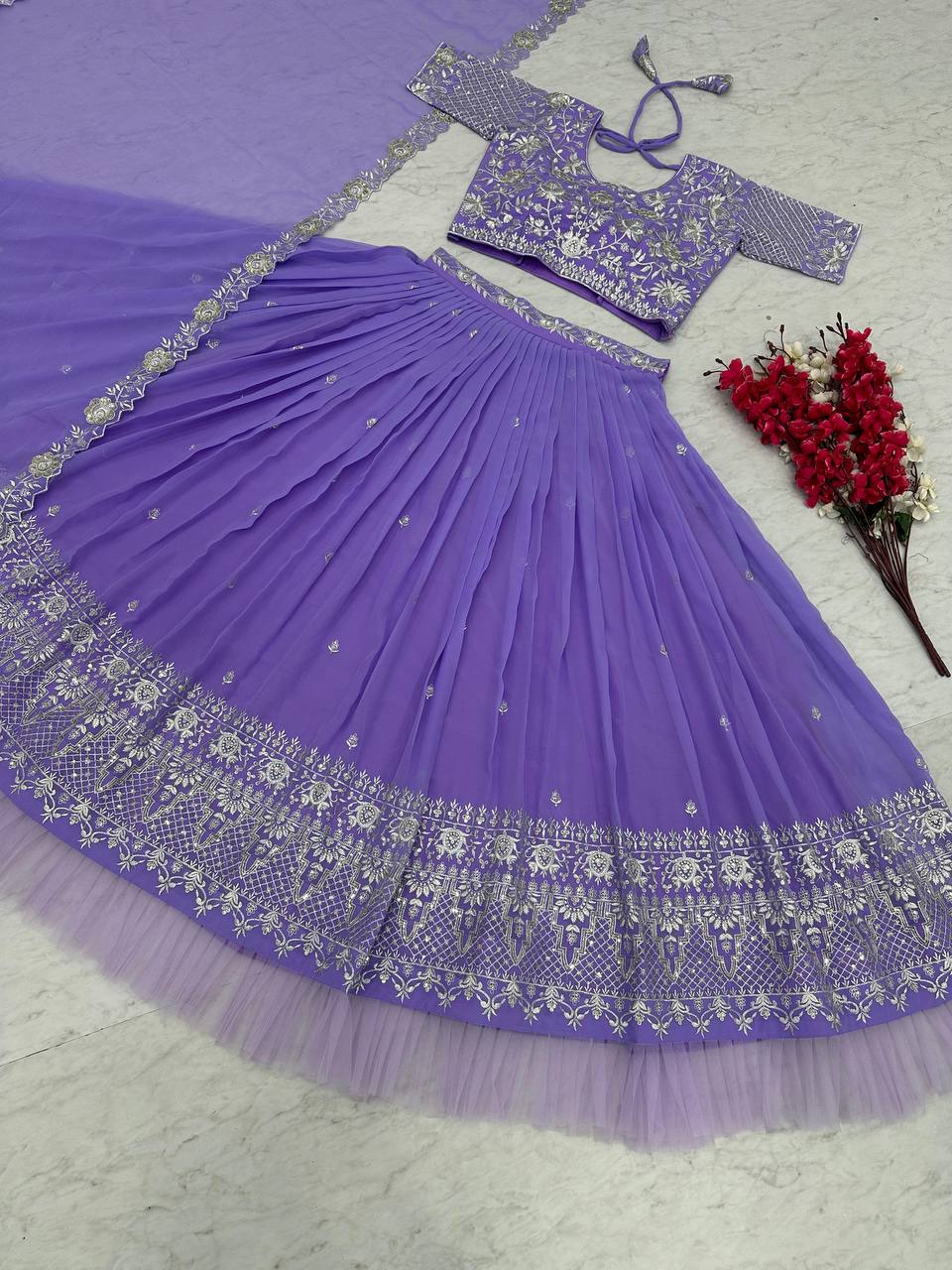 Fox Georgette Launching New Festival Lehenga Choli