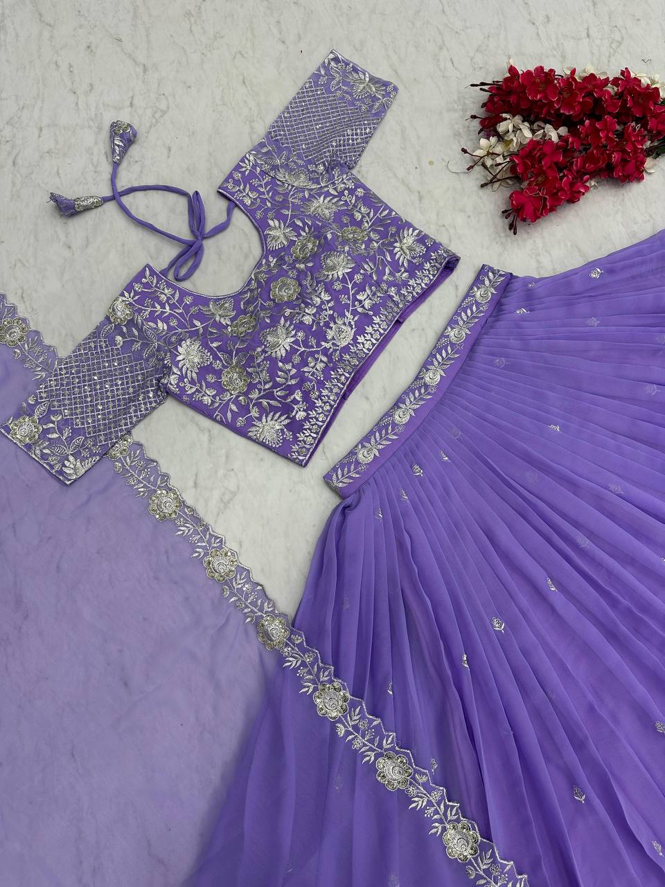 Fox Georgette Launching New Festival Lehenga Choli