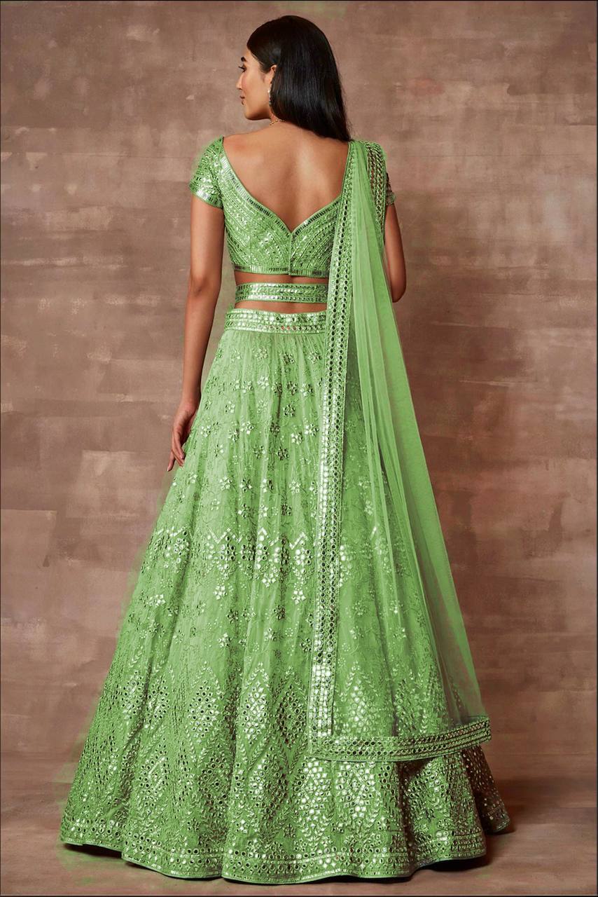 Designer Sequence Embroidery Stich Work Lehenga Choli