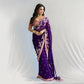 Heavy Sequence & Coading Lace Border in Saree