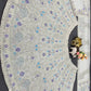 Einführung eines 4 Meter ausgestellten Lehenga mit Paillettenstickerei und Cut-Work