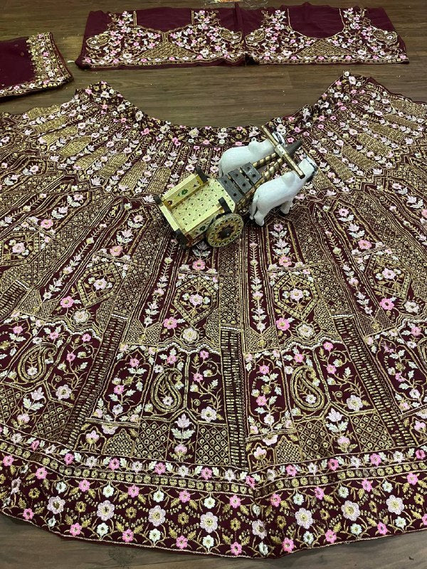 Launching 4 meter flared Fox Georgette Lehenga