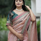 Beautiful Sequins and Cording Embroidered Saree