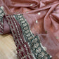 Beautiful Sequins and Cording Embroidered Saree