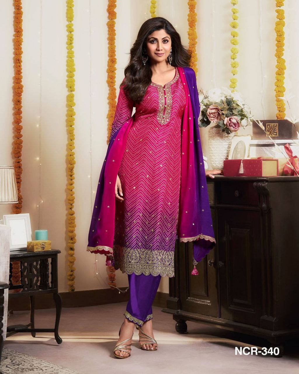 Presenting a New Party Wear Look Top Salwar With Dupatta