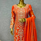 3 PIECE KURTI WITH SHARARA AND DUPATTA
