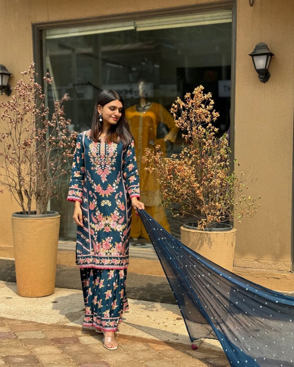 Lancement de la nouvelle collection Eid : 3 pièces, Long Kurti prêt à porter - Plazzo